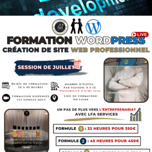 Formation WordPress - Création de sites web Professionnels